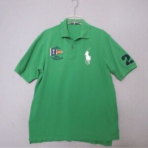 Ralph Lauren Green Polo Shirt with Iconic Logo XLT